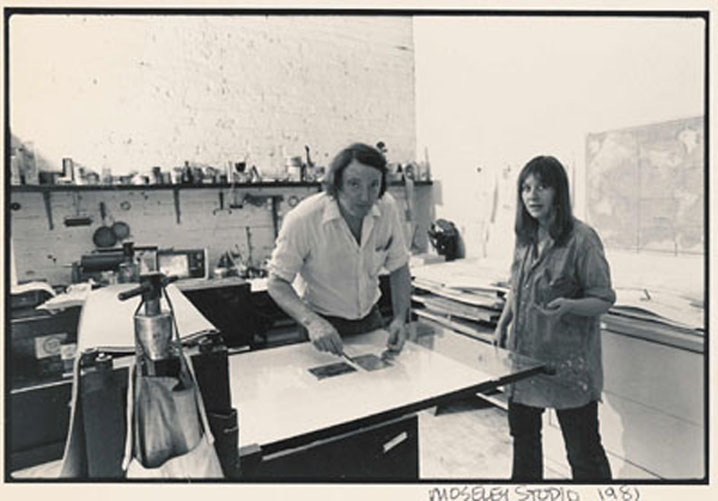 Tony Towle with artist Jean Holabird